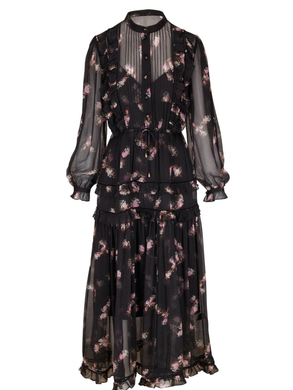 ZIMMERMANN Dancer Frill Midi Dress, AU size 1